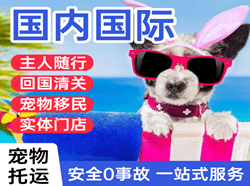 毕节飞雄机场邮寄国际宠物托运 【国